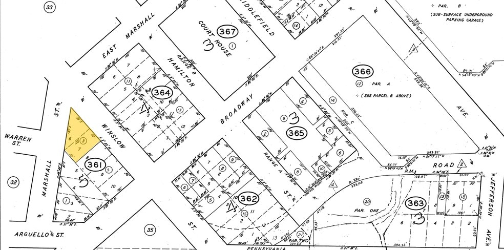 700-710 Winslow St, Redwood City, CA à louer - Plan cadastral – Image 2 sur 11