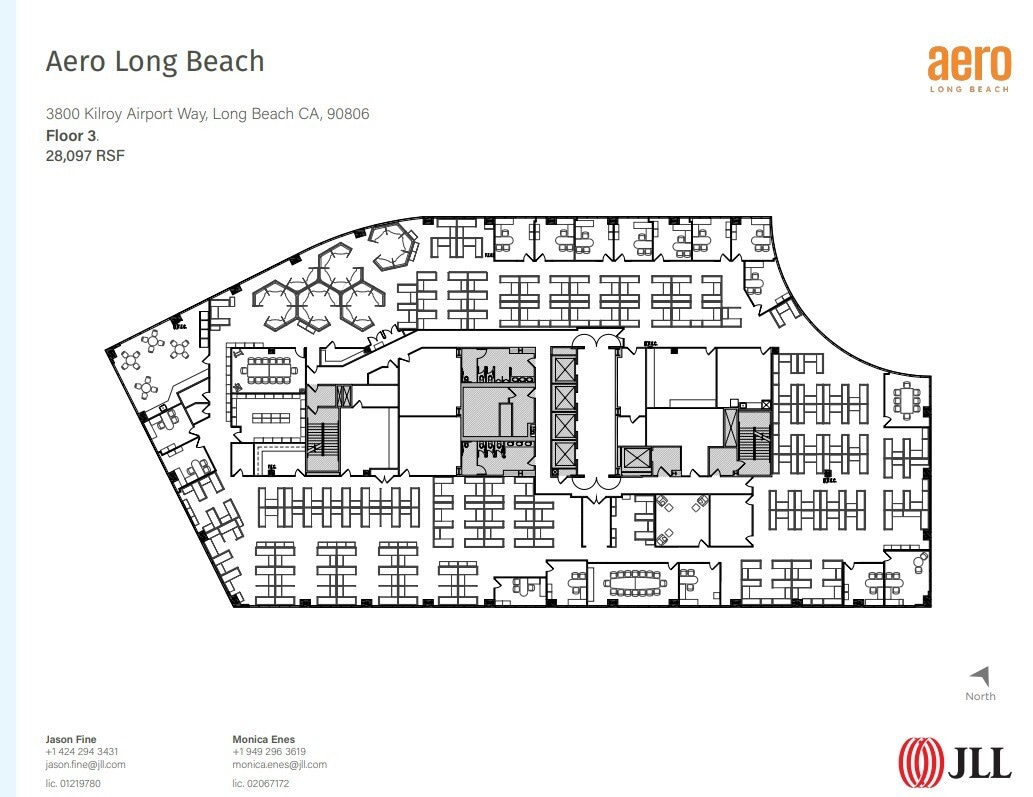 3900 Kilroy Airport Way, Long Beach, CA à louer Plan d’étage– Image 1 sur 1
