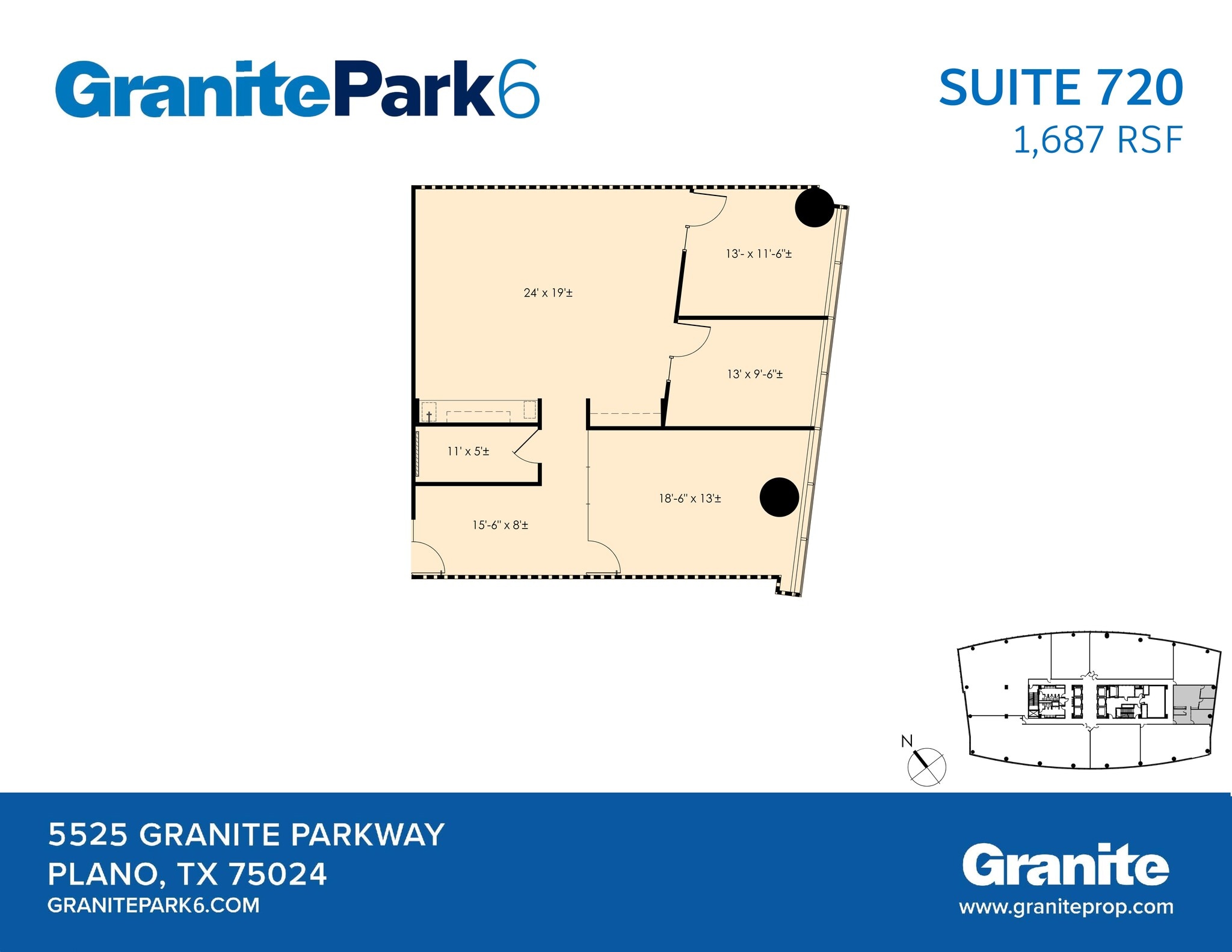 5525 Granite Parkway, Plano, TX à louer Plan de site– Image 1 sur 2