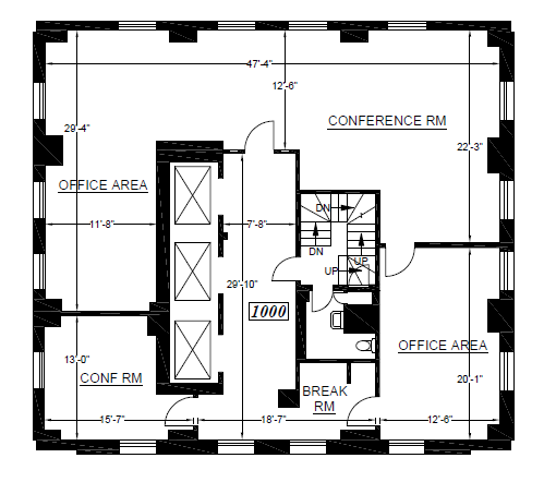 1212 Broadway, Oakland, CA à louer Plan d’étage– Image 1 sur 4