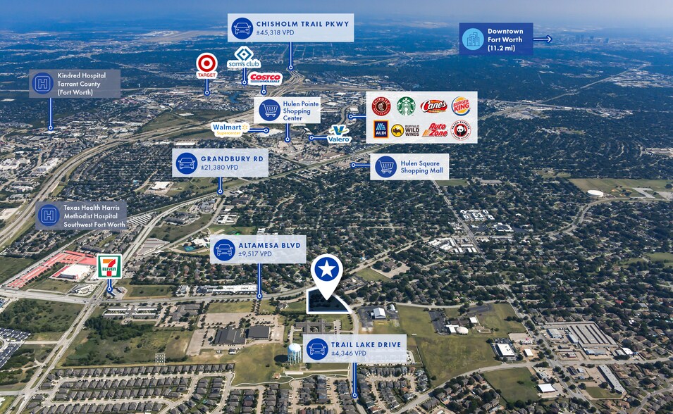 7001 Trail Lake Dr, Fort Worth, TX à vendre - Aérien – Image 3 sur 3