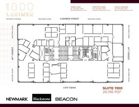 1800 Larimer St, Denver, CO à louer Plan d’étage– Image 1 sur 1