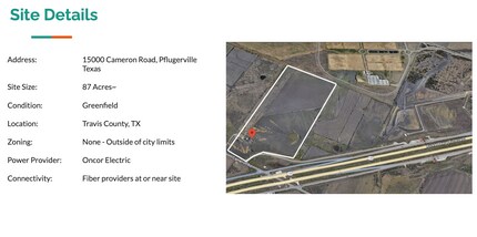 15000 Cameron Rd, Pflugerville, TX - VUE AÉRIENNE  vue de carte