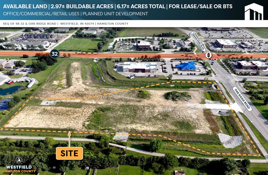 Oak Ridge & State Road 32 Rd, Westfield, IN à vendre - Aérien – Image 1 sur 3