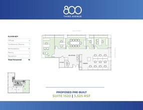 800 Third Ave, New York, NY à louer Plan d’étage– Image 1 sur 5
