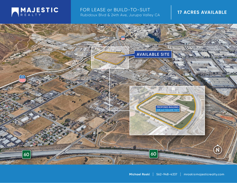 Rubidoux Blvd, Jurupa Valley, CA à louer - Aérien – Image 1 sur 3