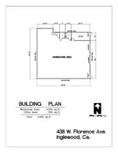 434-438 W Florence Ave, Inglewood, CA à louer Plan d’étage– Image 1 sur 2