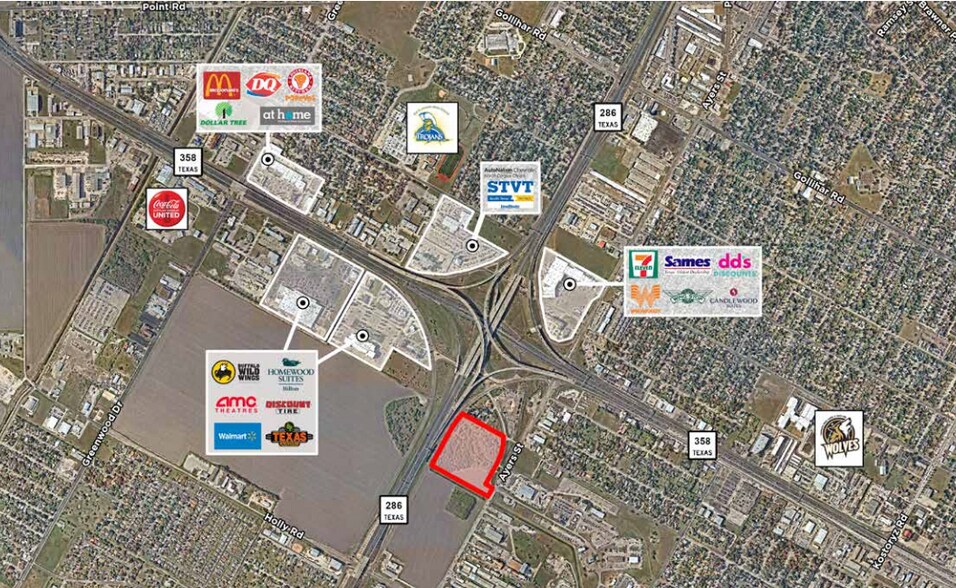 Crosstown Access Rd, Corpus Christi, TX à vendre - Aérien – Image 2 sur 3