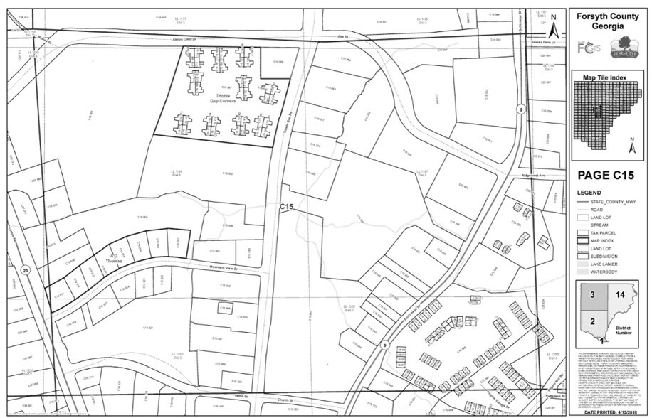 318 Tribble Gap Rd, Cumming, GA à vendre - Plan cadastral – Image 3 sur 3