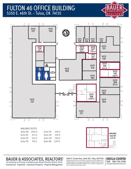 5350 E 46th St, Tulsa, OK à louer - Plan d’étage – Image 3 sur 16