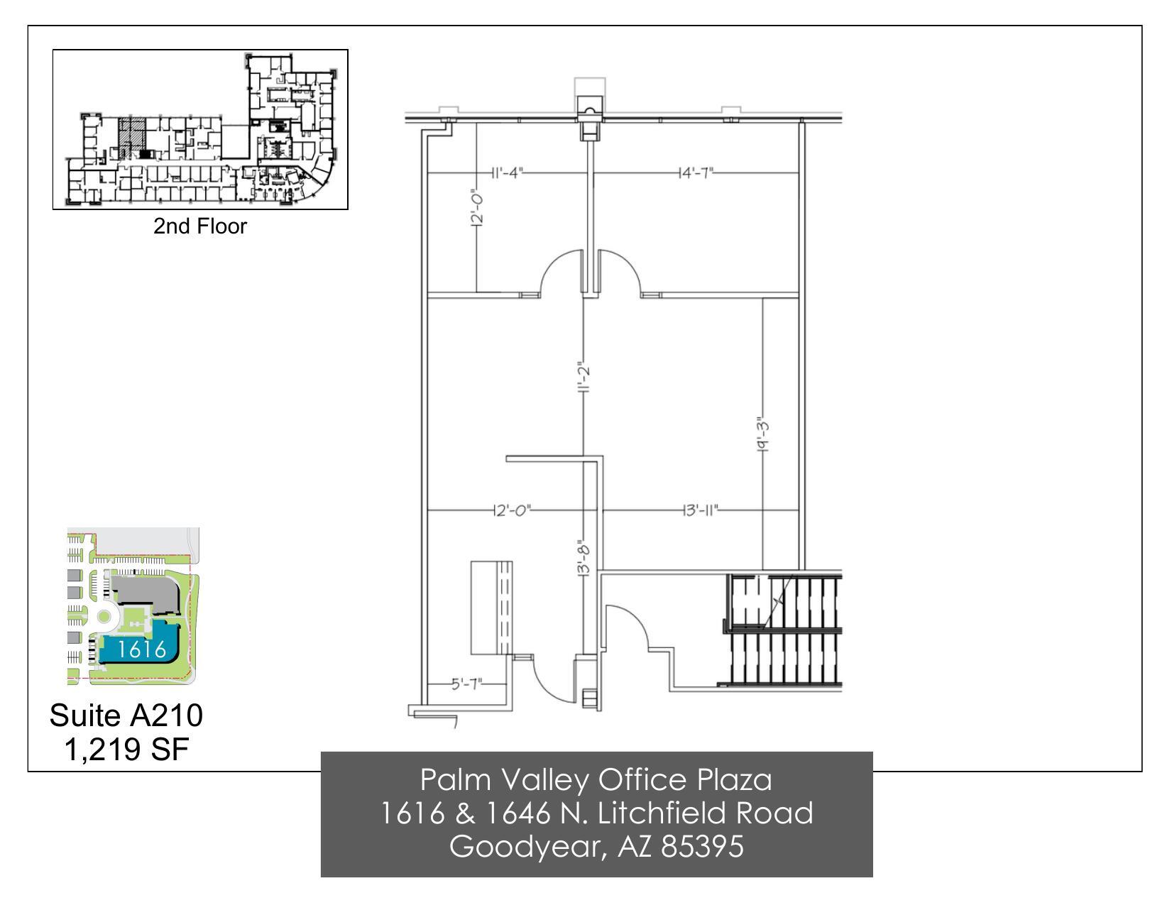 1616 N Litchfield Rd, Goodyear, AZ à louer Plan d’étage– Image 1 sur 1