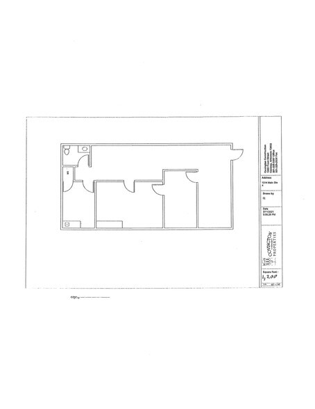 1014 Main St, Conway, AR à louer - Plan d’étage – Image 2 sur 2
