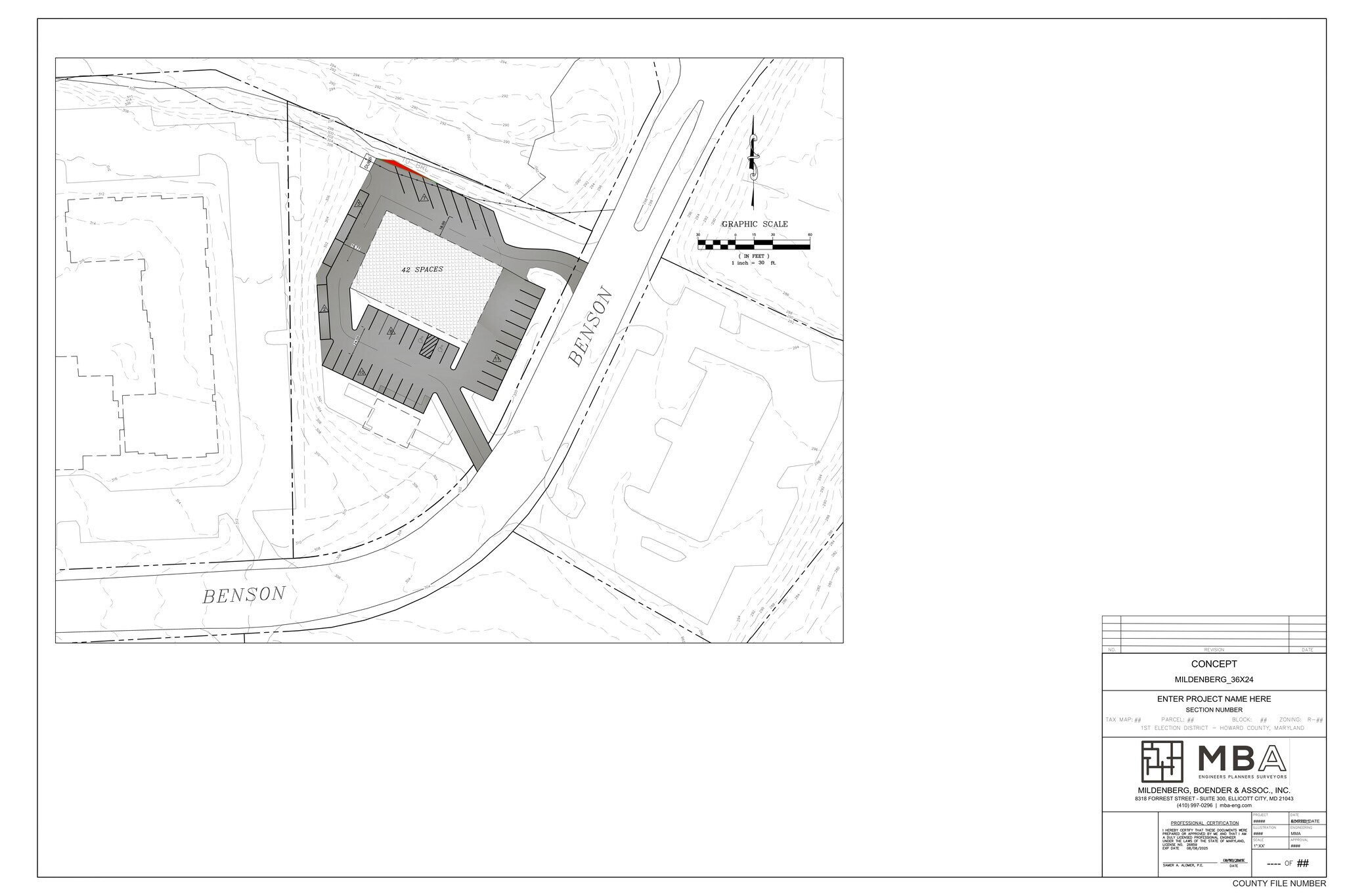 8300 Benson Dr, Columbia, MD à louer Plan de site– Image 1 sur 2