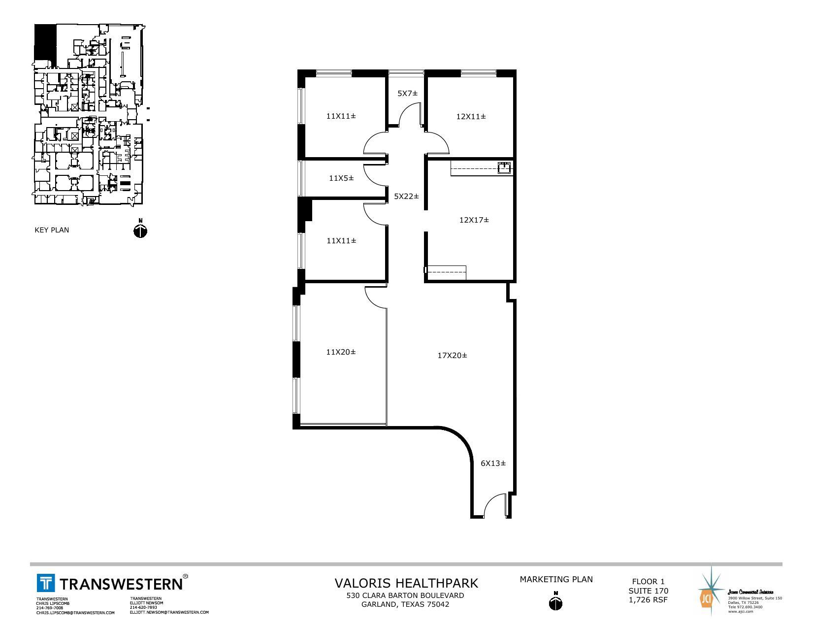 530 Clara Barton Blvd, Garland, TX à louer Plan d’étage– Image 1 sur 1