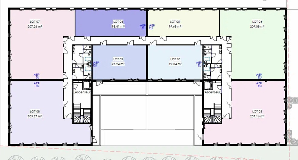 Local commercial dans Lattes à louer - Plan d’étage – Image 2 sur 2
