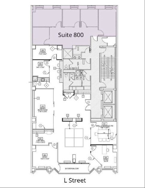 1819 L St NW, Washington, DC à louer Plan d’étage– Image 1 sur 2