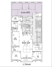 1819 L St NW, Washington, DC à louer Plan d’étage– Image 1 sur 2