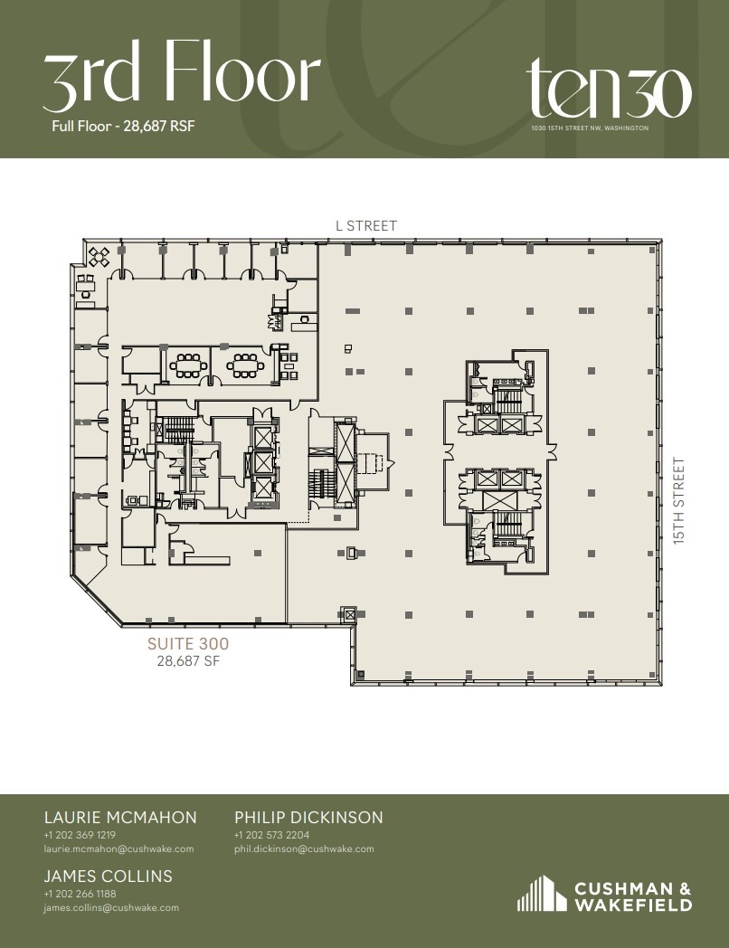 1030 15th St NW, Washington, DC à louer Plan d’étage– Image 1 sur 1