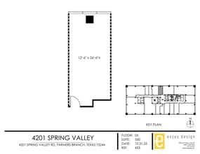 4201 Spring Valley Rd, Dallas, TX à louer Plan de site– Image 2 sur 2
