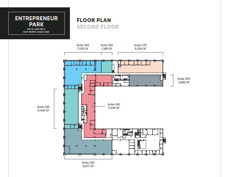 405 W Loop 820 S, Fort Worth, TX à louer Plan d’étage– Image 1 sur 1