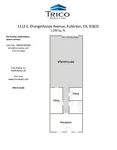 1244-1250 E Orangethorpe Ave, Fullerton, CA à louer Plan d’étage– Image 1 sur 1