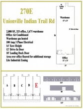 270 Unionville Indian Trail Rd, Indian Trail, NC à louer Plan d’étage– Image 1 sur 1