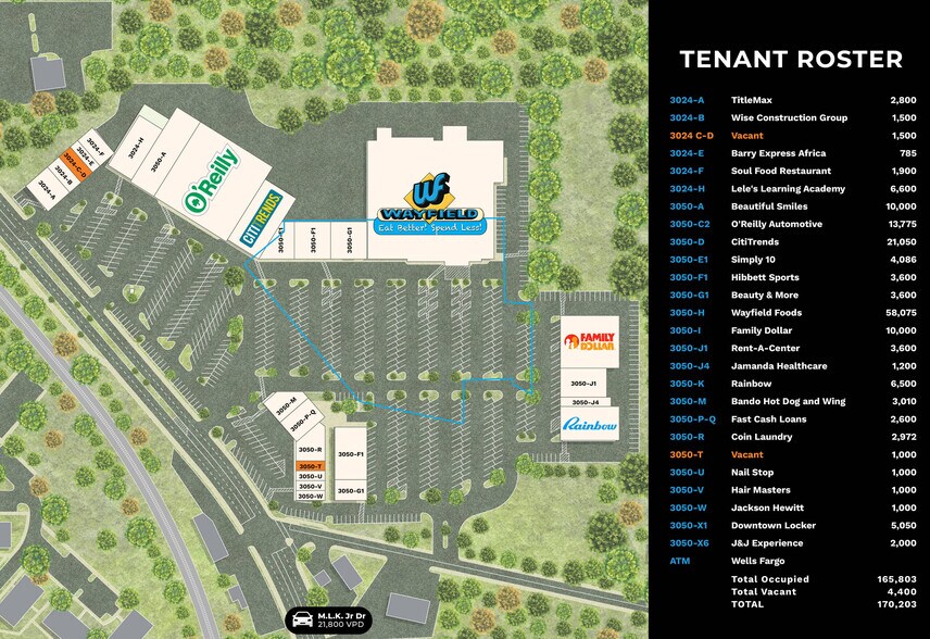 West Ridge Shopping Center portefeuille de 5 biens à vendre sur LoopNet.fr - Photo de l’immeuble – Image 3 sur 3