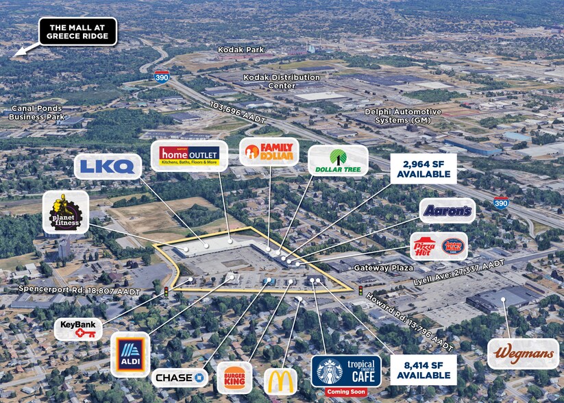 20-42 Spencerport Rd, Rochester, NY à louer - Aérien – Image 2 sur 7