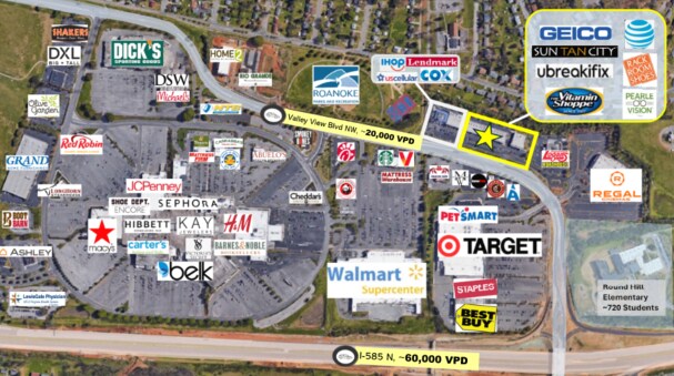 4750 Valley View Blvd NW, Roanoke, VA à louer Photo de l’immeuble– Image 1 sur 4