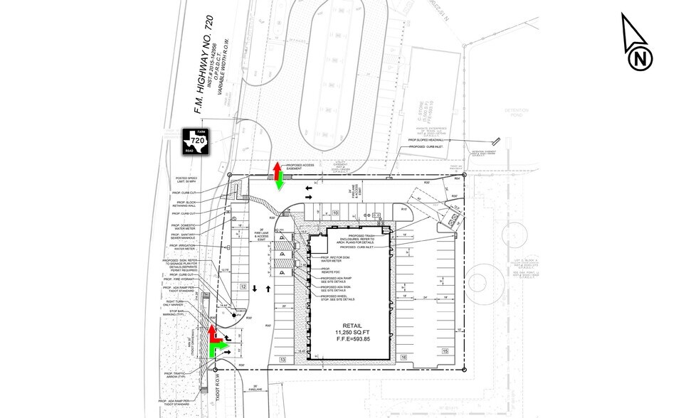 9021 Yosemite Trl, Aubrey, TX à louer - Plan de site – Image 3 sur 3
