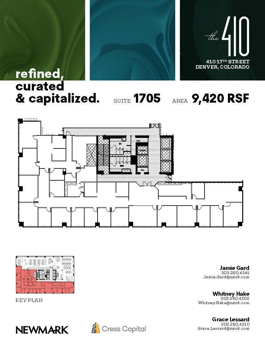 410 17th St, Denver, CO à louer Plan d’étage– Image 1 sur 1