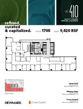 410 17th St, Denver, CO à louer Plan d’étage– Image 1 sur 1