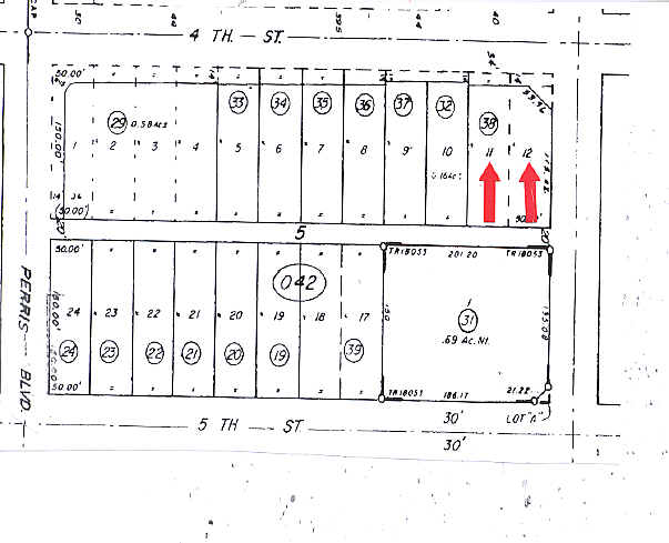 277 E 4th St, Perris, CA à vendre - Plan cadastral – Image 2 sur 3