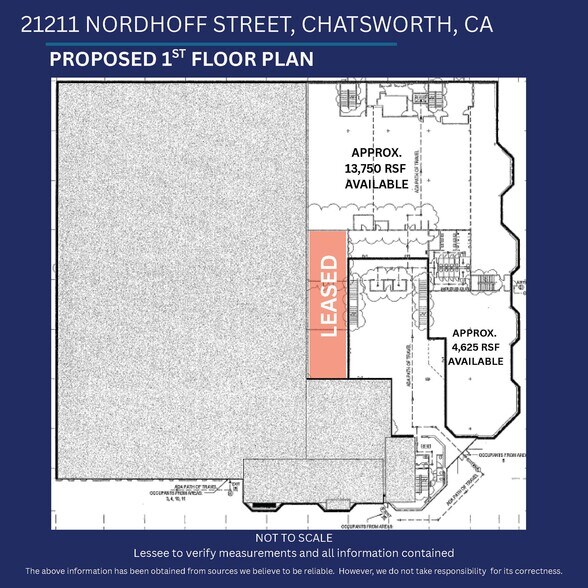21211 Nordhoff St, Chatsworth, CA à louer - Plan d’étage – Image 2 sur 9