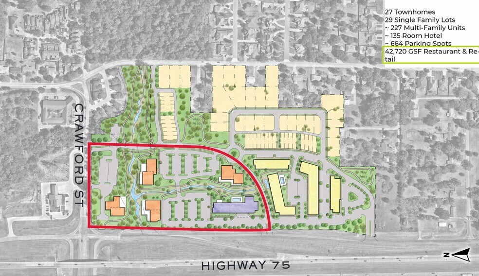 3400 W Crawford St, Denison, TX à louer - Plan de site – Image 2 sur 2