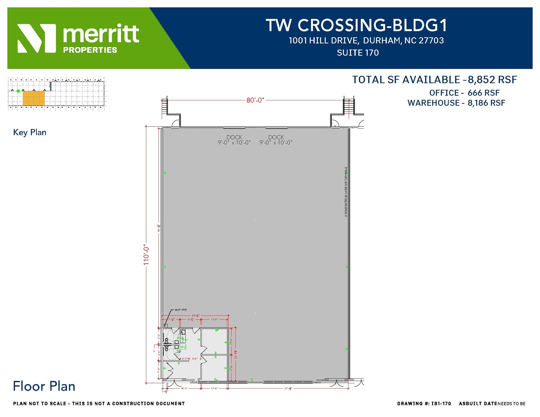 1001 Hill Dr, Durham, NC à louer Plan d’étage– Image 1 sur 1
