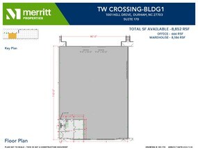 1001 Hill Dr, Durham, NC à louer Plan d’étage– Image 1 sur 1