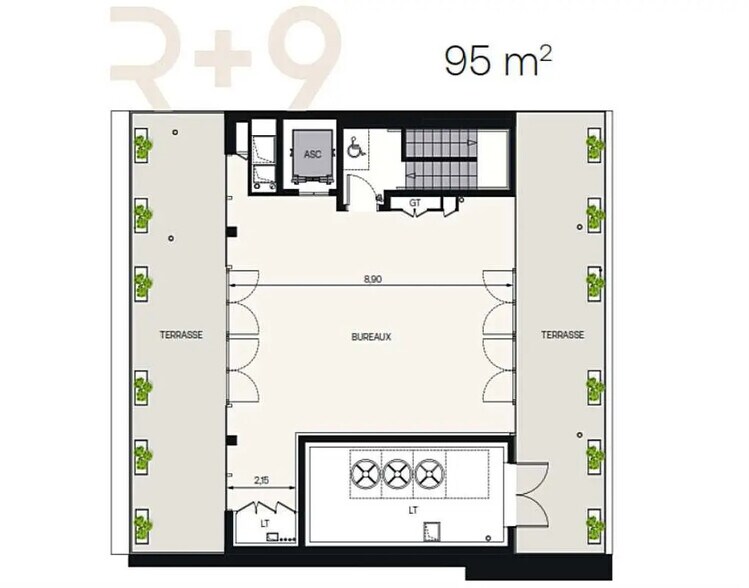 113 Bis Avenue Charles De Gaulle, Neuilly-sur-Seine à louer - Plan d’étage – Image 3 sur 11