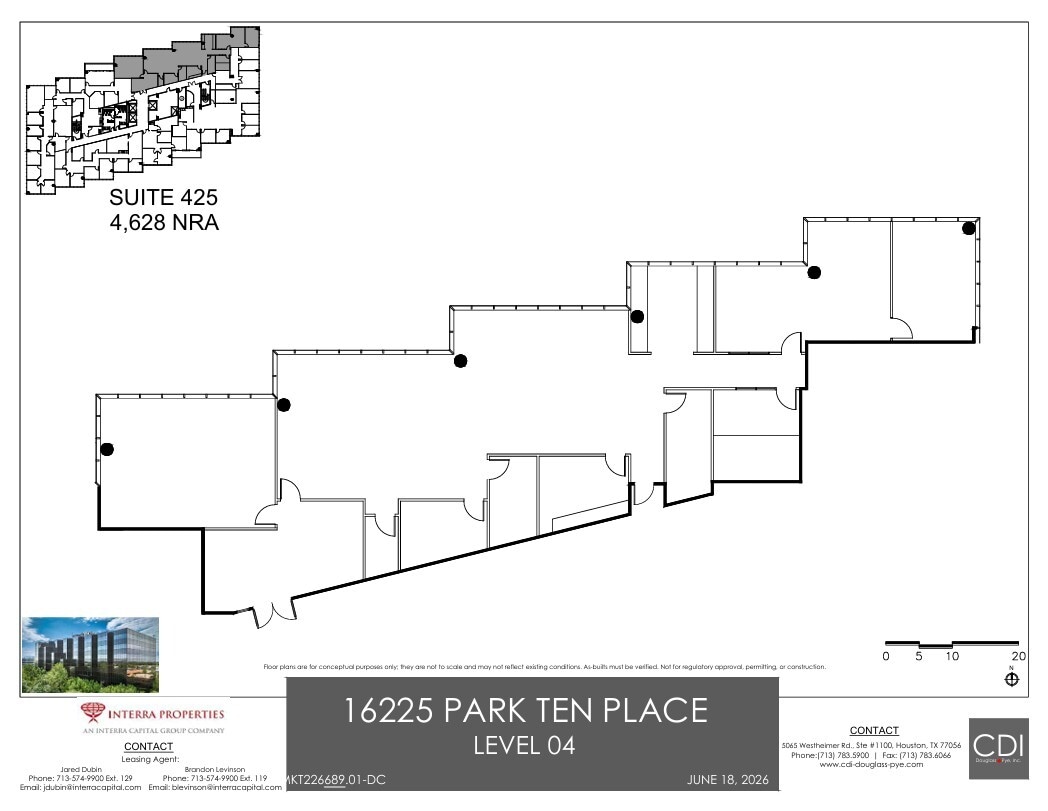 16225 Park Ten Pl, Houston, TX à louer Plan d’étage– Image 1 sur 2