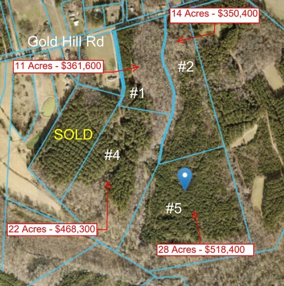 5493 Gold Hill Road, Concord, NC à vendre - Plan de site – Image 2 sur 2