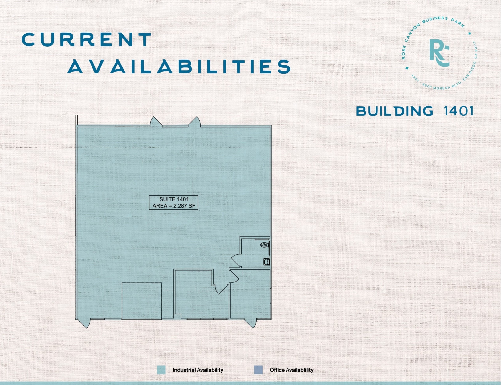 4901-4907 Morena Blvd, San Diego, CA à louer Plan d’étage– Image 1 sur 5