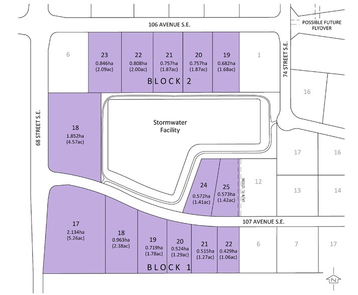 6971 107th Ave SE, Calgary, AB à vendre - Plan cadastral – Image 2 sur 2