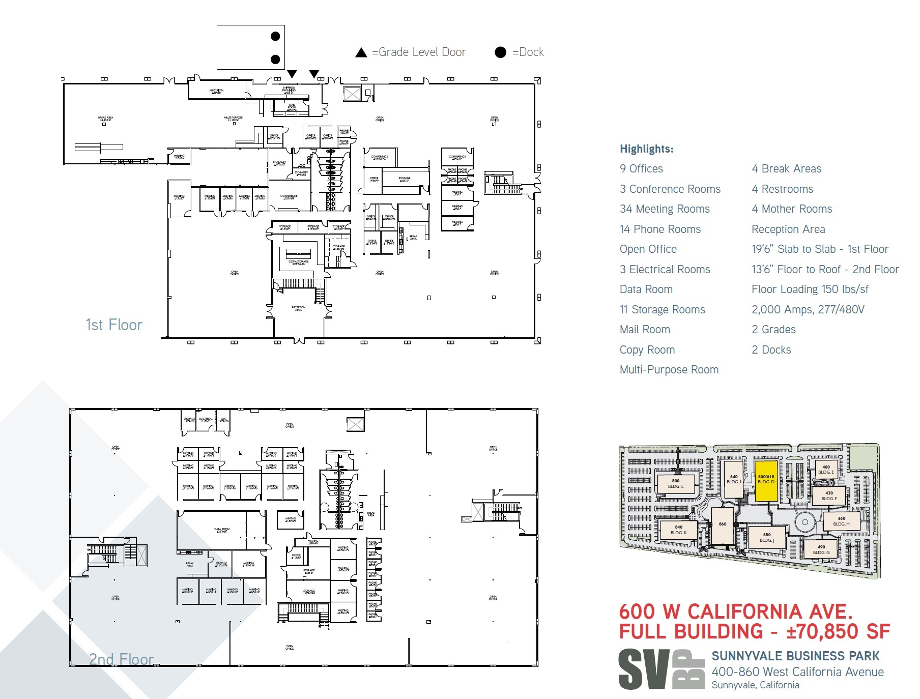 400 W California Ave, Sunnyvale, CA à louer Plan d’étage– Image 1 sur 1