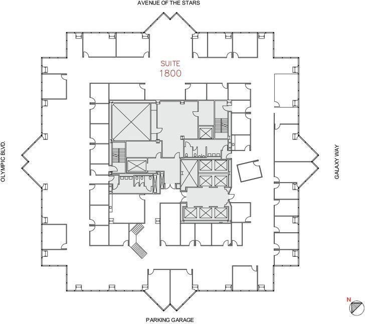 2121 Avenue of the Stars, Century City, CA à louer Plan d’étage– Image 1 sur 1