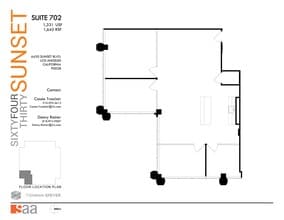 6430 W Sunset Blvd, Los Angeles, CA à louer Plan d’étage– Image 1 sur 1