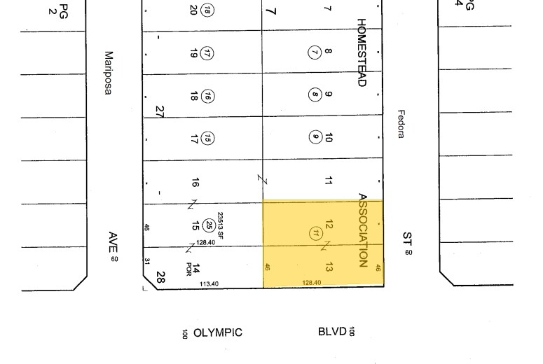 2915-2927 W Olympic Blvd, Los Angeles, CA à louer - Plan cadastral – Image 2 sur 6