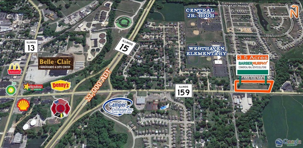 S Illinois St, Belleville, IL à vendre - Aérien – Image 2 sur 2
