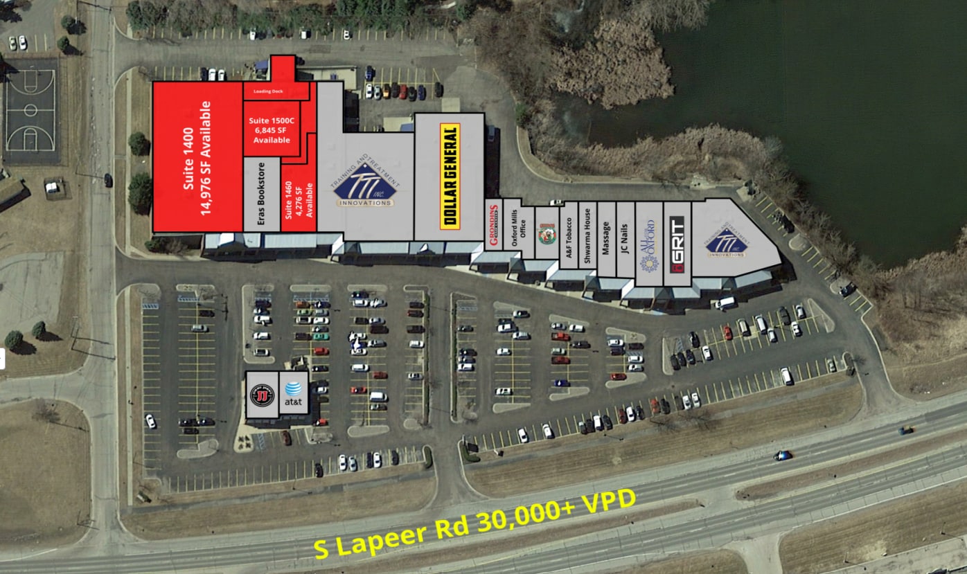 1350-1500 S Lapeer Rd, Oxford, MI à louer Plan de site– Image 1 sur 1