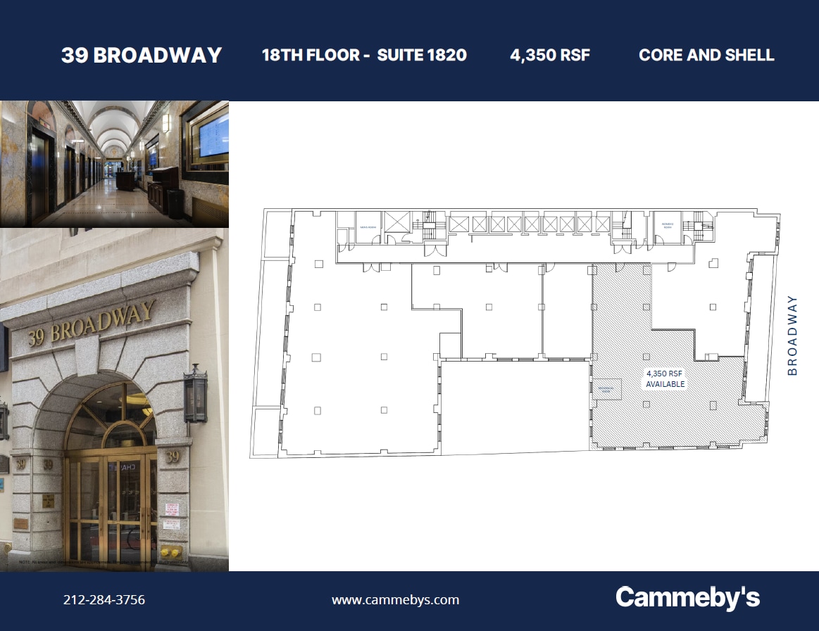 39 Broadway, New York, NY à louer Plan d’étage– Image 1 sur 1
