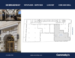 39 Broadway, New York, NY à louer Plan d’étage– Image 1 sur 1